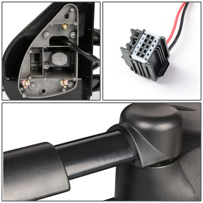 D-Motoring - Towing Mirrors - With LED Turn Signal Light - Towing Manual Telescope - Pair - Chevy Silverado 1500/1500HD/2500HD GMC Sierra 3500/3500HD - 6