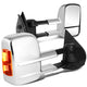 D-Motoring - Towing Mirrors - Manual Adjustable - W/ Amber LED Turn Signal - Pair - 07-14 Silverado/Sierra - 1