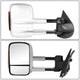 Chrome Manual Towing Mirrors (Pair)<br>07-13 Chevy Silverado Tahoe, GMC Sierra Yukon