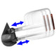 Chrome Manual Towing Mirrors (Pair)<br>07-13 Chevy Silverado Tahoe, GMC Sierra Yukon
