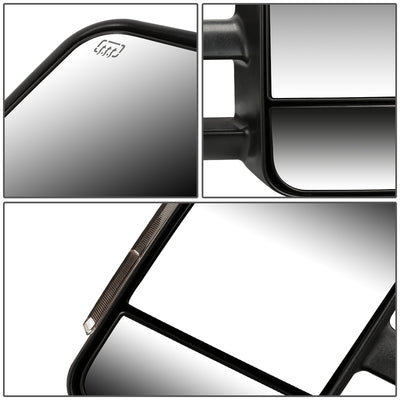 D-Motoring - Towing Mirrors - With LED Turn Signal Light - Powered+Heated - Pair - Chevy Silverado 1500 / 1500HD / 2500HD / Suburban 1500 / 2500 / Tahoe - 6
