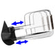 D-Motoring - Towing Mirrors - With LED Turn Signal Light - Powered+Smoked - Pair - Chevy Silverado 1500/1500HD/2500HD / Avalanche / Tahoe / GMC Sierra 3500 - 2