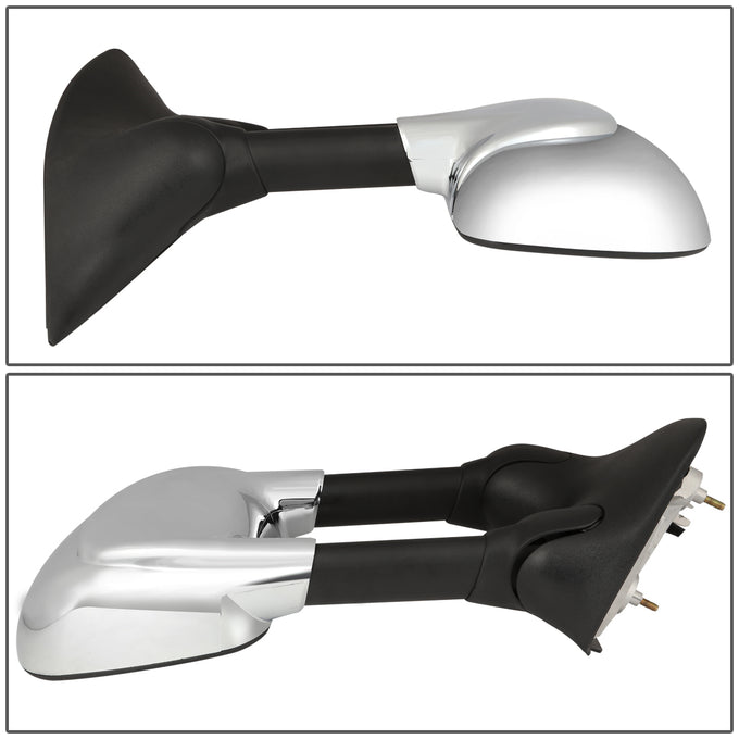 Chrome Powered Heated Towing Mirrors (Pair)<br>99-07 Ford F250 F350 F450 F550 Super Duty