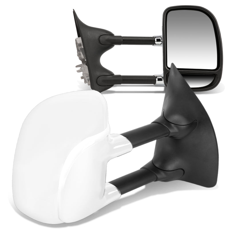 D-Motoring - Towing Mirrors - Extendable Arm - Chrome - Pair - 99-07 Ford F250 / F350 / F450 / F550 Super Duty - 1