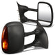 D-Motoring - Towing Mirrors - With LED Turn Signal Light - Powered+Heated - Amber Corner - Pair - Ford F250 / F350 / F450 / F550 Super Duty - 1