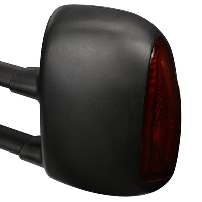 D-Motoring - Towing Mirrors - With LED Turn Signal Light - Powered+Heated - Amber Corner - Pair - Ford F250 / F350 / F450 / F550 Super Duty - 2