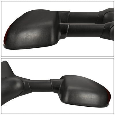 D-Motoring - Towing Mirrors - With LED Turn Signal Light - Powered+Heated - Amber Corner - Pair - Ford F250 / F350 / F450 / F550 Super Duty - 4