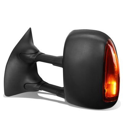 D-Motoring - Towing Mirror - Powered - W/ Heated - W/ Amber LED Signal - Left/Driver Side - 99-07 Ford Super Duty - 1
