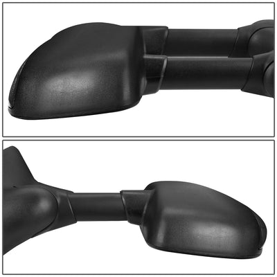 D-Motoring - Towing Mirrors - With LED Turn Signal Light - Powered+Heated - Smoked Corner - Pair - Ford F250 / F350 / F450 / F550 Super Duty - 4