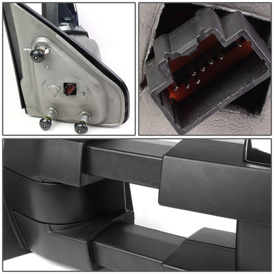 D-Motoring - Towing Mirrors - With LED Turn Signal Light + Puddle Light - Powered+Heated - Pair - Ford F-150 - 6