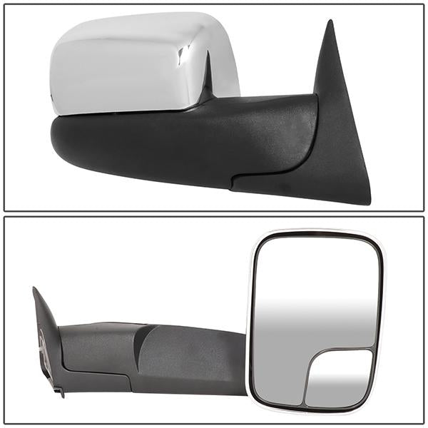 94-02 Dodge Ram Truck Tow Towing Mirrors - Manual - Flip Up - Pair - TWM-011-T222-CH - 3