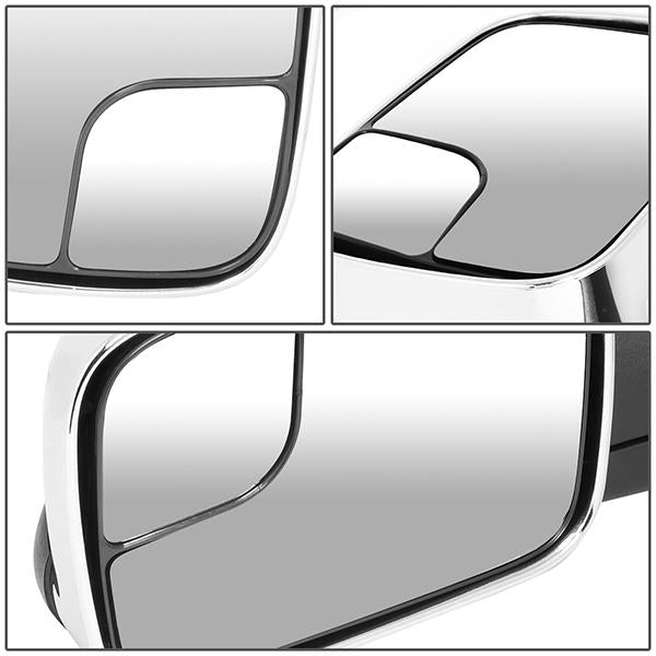 94-02 Dodge Ram Truck Tow Towing Mirrors - Manual - Flip Up - Pair - TWM-011-T222-CH - 6