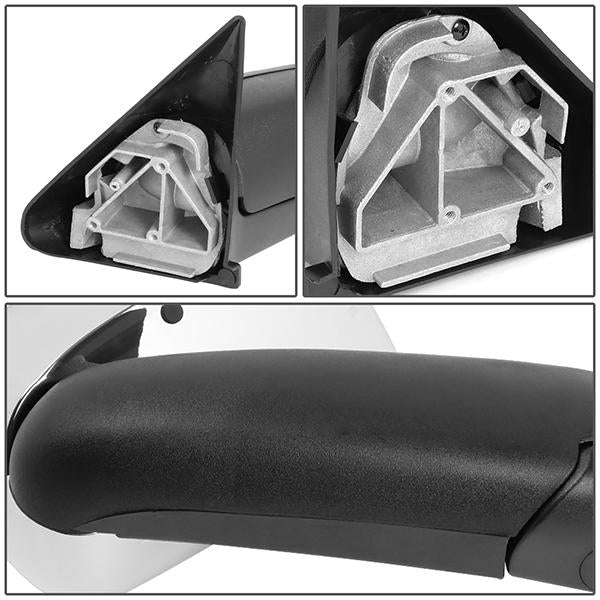 94-02 Dodge Ram Truck Tow Towing Mirrors - Manual - Flip Up - Pair - TWM-011-T222-CH - 7