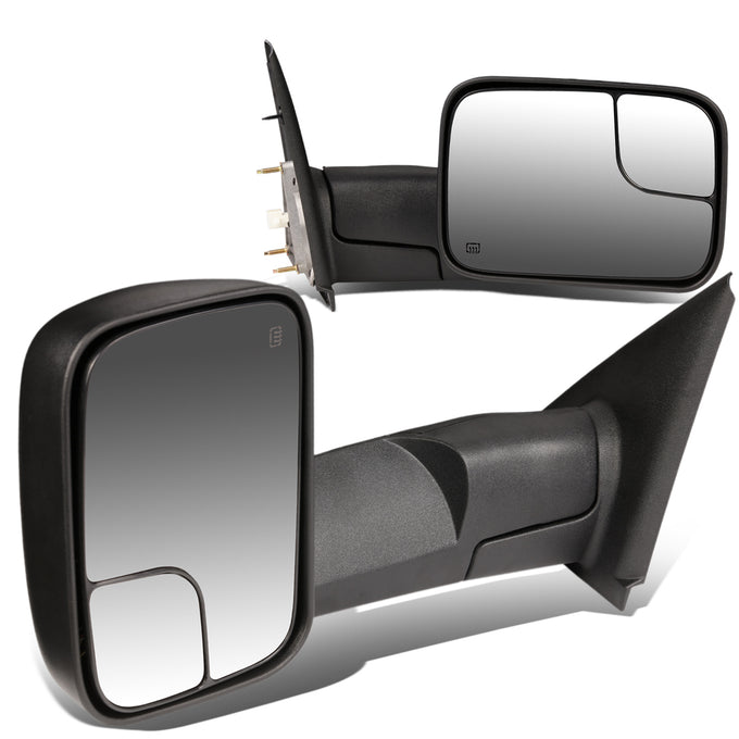 D-Motoring - Towing Mirrors - Foldable - Powered+Heated - Pair - Dodge RAM 1500 / 2500 / 3500 - 1