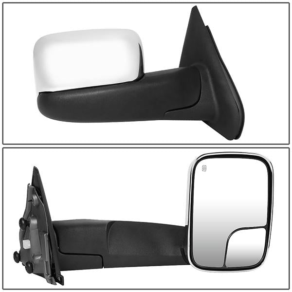 02-09 Dodge Ram Truck Tow Towing Mirrors - Powered+Heated - Pair - TWM-012-T111-CH - 3