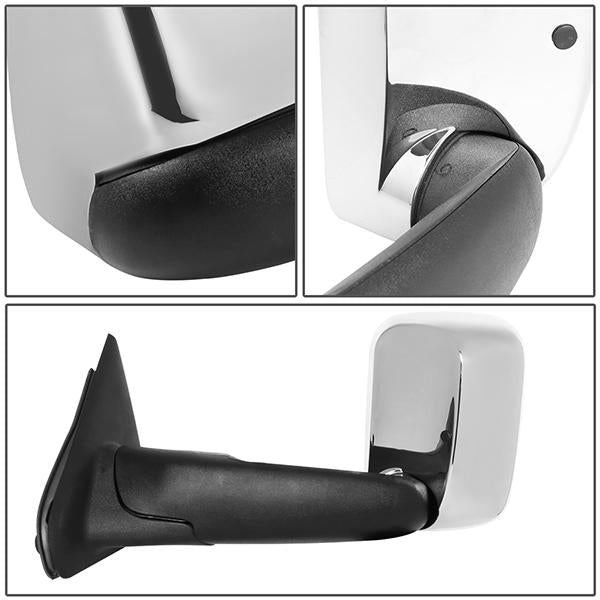 02-09 Dodge Ram Truck Tow Towing Mirrors - Powered+Heated - Pair - TWM-012-T111-CH - 5