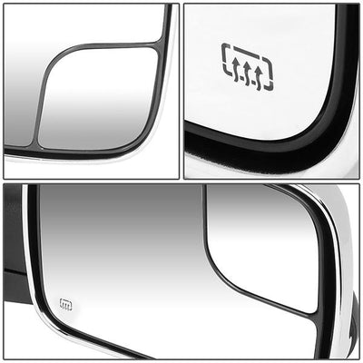 02-09 Dodge Ram Truck Tow Towing Mirrors - Powered+Heated - Pair - TWM-012-T111-CH - 6