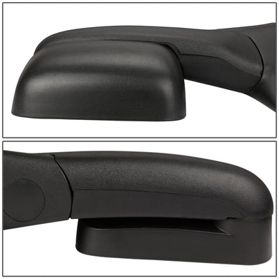 D-Motoring - Towing Mirrors - Adjustable Foldable - Black - Pair - Dodge RAM 1500 / 2500 / 3500 - 4