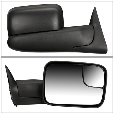 Manual Towing Mirror (Right)<br>02-08 Dodge Ram 1500, 03-09 Ram 2500