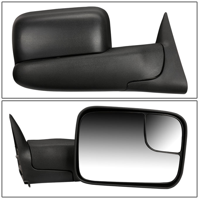 Manual Towing Mirror (Right)<br>02-08 Dodge Ram 1500, 03-09 Ram 2500