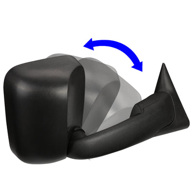 Manual Towing Mirror (Right)<br>02-08 Dodge Ram 1500, 03-09 Ram 2500