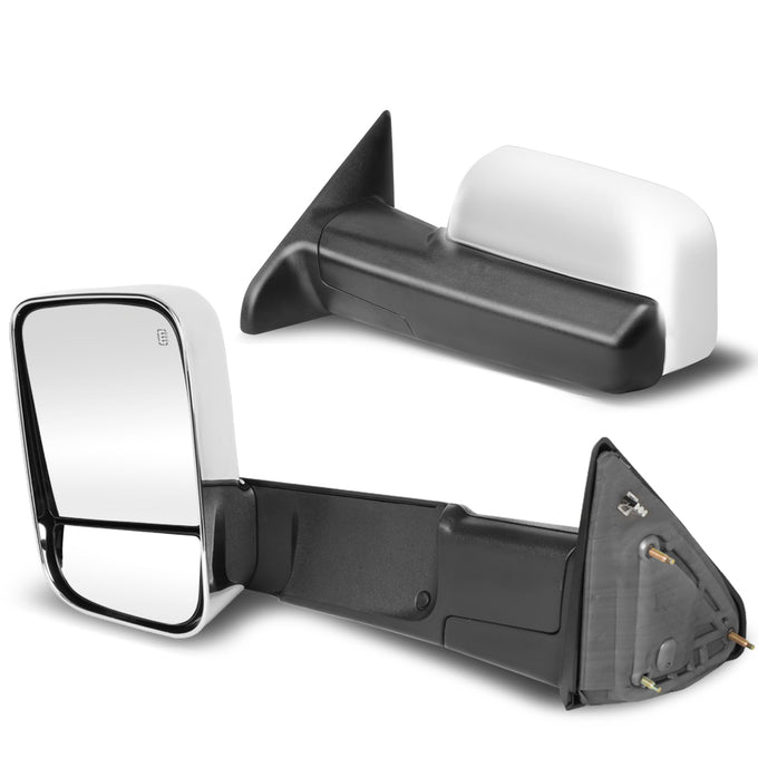 Chrome Powered Heated Towing Mirrors (Pair)<br>09-16 Dodge Ram 1500, 10-16 Ram 2500-5500