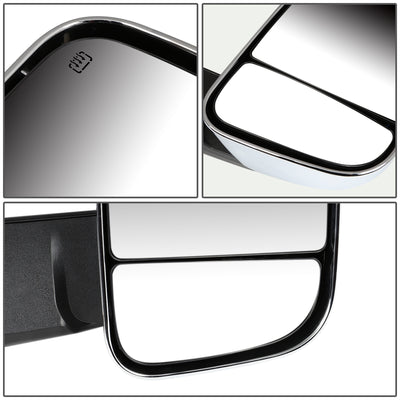 Chrome Powered Heated Towing Mirrors (Pair)<br>09-16 Dodge Ram 1500, 10-16 Ram 2500-5500