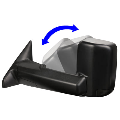 D-Motoring - Towing Mirrors - With LED Turn Singal Light - Powered+Heated - Pair - Dodge RAM 1500 / 2500 / 3500 / 4500 / 5500 - 2