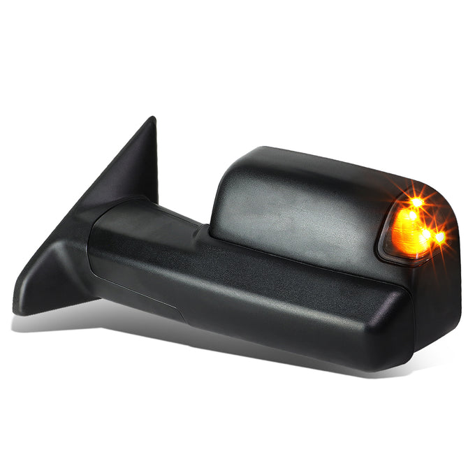 D-Motoring - Towing Mirror - Powered - W/ Heated - W/ Smoked LED Signal - Left/Driver Side - 09-16 Dodge Ram - 1
