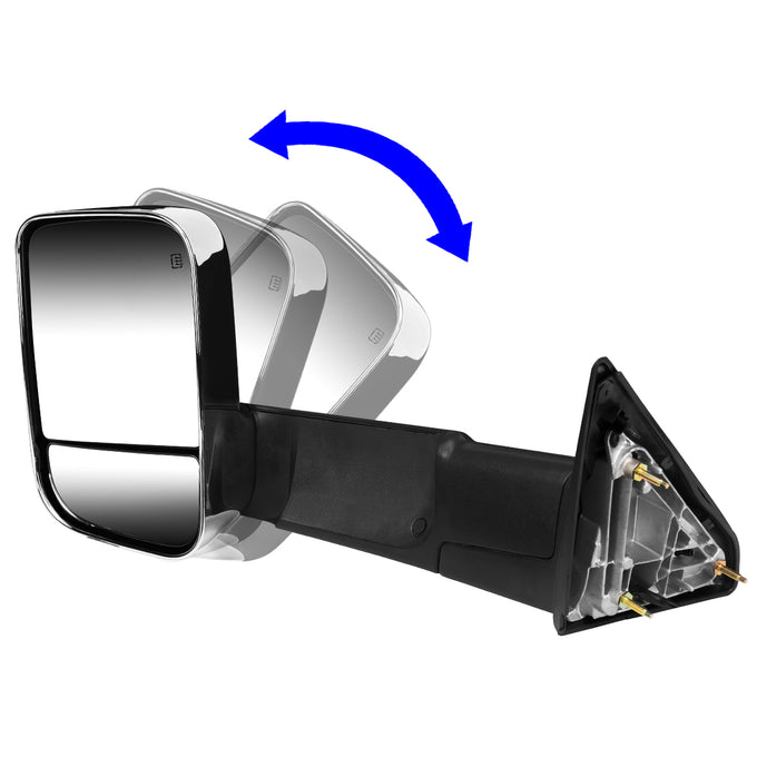 Powered Heated Towing Mirrors (Pair)<br>09-16 Dodge Ram 1500, 10-16 Ram 2500-5500