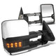 D-Motoring - Towing Mirrors - With LED Turn Singal Light - Powered+Heated - Telescoping - Silverdo / Suburban / Tahoe / GMC Yukon / Sierra / Escalade - 1