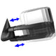 D-Motoring - Towing Mirrors - With LED Turn Singal Light - Powered+Heated - Telescoping - Silverdo / Suburban / Tahoe / GMC Yukon / Sierra / Escalade - 2