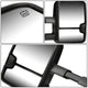 D-Motoring - Towing Mirrors - With LED Turn Singal Light - Powered+Heated - Telescoping - Silverdo / Suburban / Tahoe / GMC Yukon / Sierra / Escalade - 5