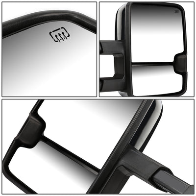 D-Motoring - Towing Mirrors - With LED Turn Singal Light - Powered - Amber Corner - Pair - 14-17 Silverado 1500 / 2500 / 3500 / Sierra 1500 / 2500 /3500 - 6
