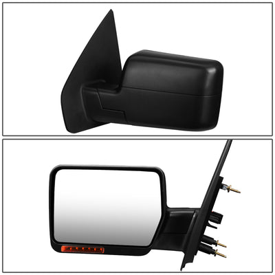 D-Motoring - Towing Mirror - Foldable - With LED Turn Signal Light - Left/Driver - Ford F-150 - 2