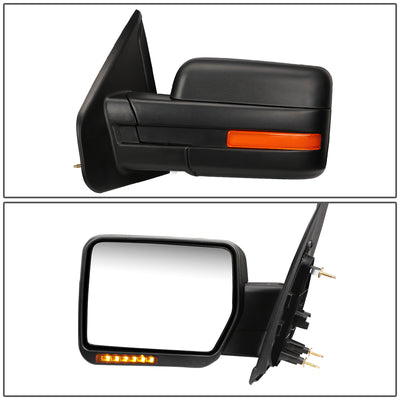 Manual Side View Mirror (Left) <br>04-14 Ford F-150