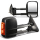 D-Motoring - Towing Mirrors - With LED Turn Singal Light - Powered+Heated - Amber Corner - Pair - Silverado 1500 / 2500 / 3500 / Sierra 1500 / 2500 /3500 - 1