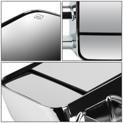 Chrome Powered Heated Towing Mirrors (Pair)<br>14-17 Chevy Silverado 1500, GMC Sierra 1500