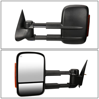 D-Motoring - Towing Mirrors - With LED Turn Singal Light - Powered+Heated - Amber Corner - Pair - Silverado / Tahoe / Suburban / Sierra / Yukon - 3