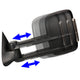 D-Motoring - Towing Mirrors - With LED Turn Singal Light - Powered+Heated - Smoked Corner - Pair - Silverado / Tahoe / Suburban / Sierra / Yukon - 2