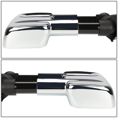 D-Motoring - Towing Mirrors - Extendable - Pair - Chrome - Tahoe / Yukon / GMC C(K) 1500 / 2500 / C(K) 3500 - 4