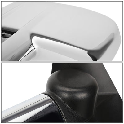 D-Motoring - Towing Mirrors - Extendable - Pair - Chrome - Tahoe / Yukon / GMC C(K) 1500 / 2500 / C(K) 3500 - 5