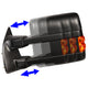 D-Motoring - Towing Mirrors - With LED Turn Singal Light - Powered+Heated - Amber Corner - Pair - 99-07 Ford F250 / F350 / F450 / F550 - 2