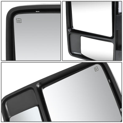 D-Motoring - Towing Mirrors - With LED Turn Singal Light - Powered+Heated - Ford F250 / F350 / F450 / F550 - 6