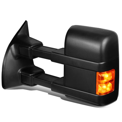 D-Motoring - Towing Mirror - Powered - W/ LED Signal - Left/Driver - Ford F250 / F350 / F450 / F550 Super Duty - 1