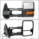 Chrome Manual Towing Mirrors (Pair)<br>07-13 Chevy Silverado 1500, GMC Sierra 1500
