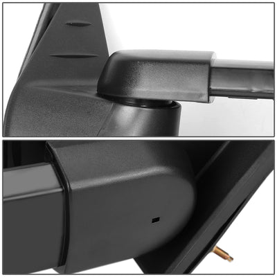 Chrome Manual Towing Mirrors (Pair)<br>07-13 Chevy Silverado 1500, GMC Sierra 1500