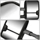 Chrome Manual Towing Mirrors (Pair)<br>07-13 Chevy Silverado 1500, GMC Sierra 1500