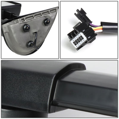 Chrome Manual Towing Mirrors (Pair)<br>07-13 Chevy Silverado 1500, GMC Sierra 1500