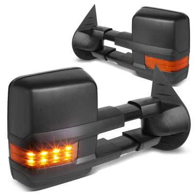 Powered Heated Towing Mirrors (Pair)<br>07-13 Chevy Silverado 1500, GMC Sierra 1500